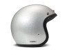 DMD Vintage Glitter Silver Jethelmet Helmet ECE 22.05
