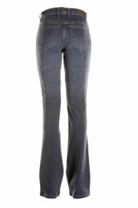 6 / W26 L32 (Gürtelweite 65cm) Draggin Jeans Skins Damen Motorradjeans mit Kevlar Blau