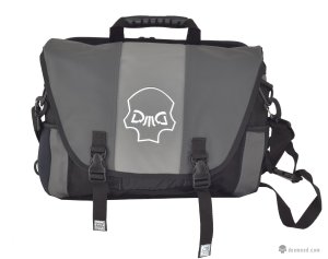 Deemeed Messenger Bag MOTONOTE Leder Dark Grey Light Grey