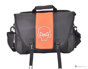 Deemeed Messenger Bag MOTONOTE Leather Black Orange