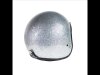 S 53,5-55cm 70s Seventies Metalflakes Silver Jethelm ECE 22.06