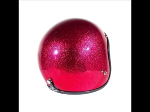 L 58-59,5cm 70s Seventies Metalflakes Pink Jethelm ECE 22.06