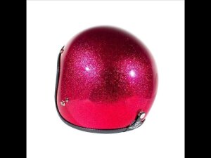 L 58-59,5cm 70s Seventies Metalflakes Pink Jethelm ECE 22.06