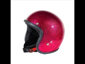 L 58-59,5cm 70s Seventies Metalflakes Pink Jethelm ECE 22.06