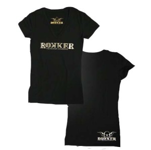 M Rokker Lady Black Damen T-Shirt