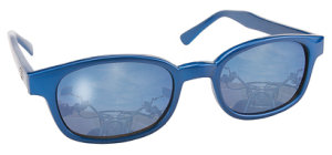 KD´s 20122 blaue Sonnenbrille Blue Ice blauem Glas...