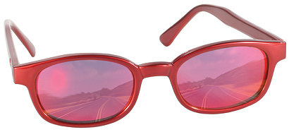 KD´s 20124 rote Sonnenbrille Fire rotes Glas Kult Brillen SOA
