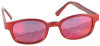KD´s 20124 rote Sonnenbrille Fire rotes Glas Kult Brillen SOA