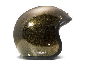 DMD Vintage Glitter Bronze Jethelm Helm Motorradhelm ECE 22.05