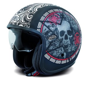 Premier Vintage Evo SK 9 BM Open Face Helmet ECE Matt Black