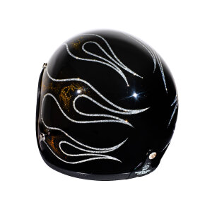 S 54,5-55,5cm 70s Seventies Superflakes Skull & Flames Jethelm 2015 ECE