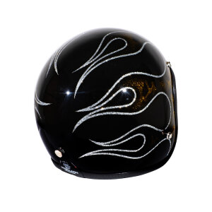 S 54,5-55,5cm 70s Seventies Superflakes Skull & Flames Jethelm 2015 ECE