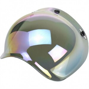 Biltwell Visier Bubble Visor Rainbow Mirror Motorrad...