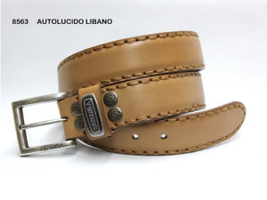 Sendra Belt 8563 Ledergürtel Autolucido Libano Braun