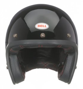 Bell Custom 500 DLX Solid Black Jethelmet Helmet ECE 22.05