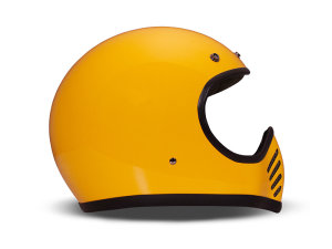 DMD Seventy Five Yellow Retro Helmet ECE 22.05
