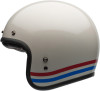 Bell Custom 500 Stripes Gloss Pearl White Jethelmet Helmet ECE 22.05