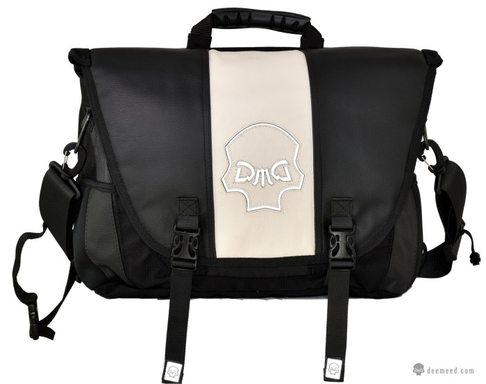 Deemeed Messenger Bag MOTONOTE Leather Black White