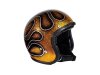S 54,5-55,5cm 70´s Seventies Superflakes Flames Gold Jethelm ECE 22.06