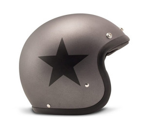 DMD Vintage Star Grey Jethelm Motorradhelm Helm ECE 22.05...