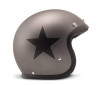 DMD Vintage Star Grey Jethelm Motorradhelm Helm ECE 22.05 Grau Schwarz