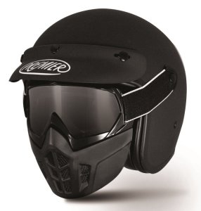 Premier Helm Jethelm Mask U9 BM Mattschwarz Motorradhelm - Auslaufmodell -