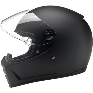 Biltwell Lane Splitter Mattschwarz Retro Integralhelm ECE 22.06