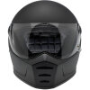 Biltwell Lane Splitter Mattschwarz Retro Integralhelm ECE 22.06