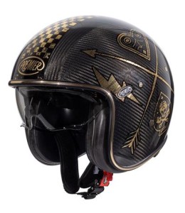 Premier Vintage Evo NX Gold Chromed Open Face Helmet