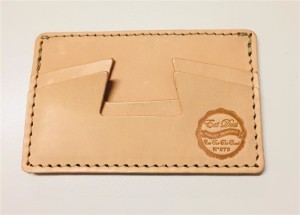 EAT DUST Leather Creditcard Holder Natural