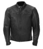 Rusty Stitches Jari Black Men Leather Motorcycle Jacket
