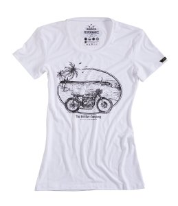 Rokker SALE Performance Lady Malibu White Damen T-Shirt...