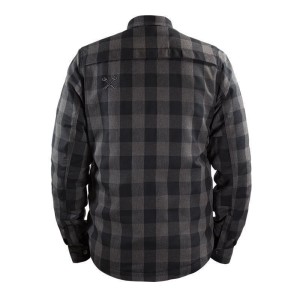 John Doe Motoshirt Grey/Black XTM® Men Motorcycle Rider Shirt