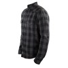 S John Doe Motoshirt Grey Black XTM® Herren Motorradhemd