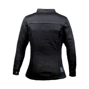 John Doe Damen Motoshirt Schwarz mit XTM-Fiber Hemd Kevlarhemd  Motorradhemd