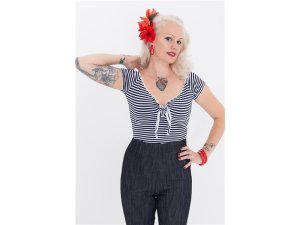 Queen Kerosin Sailor Shirt Born Free Navy