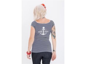 Queen Kerosin Sailor Shirt Born Free Navy