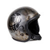 70s Seventies Dirties Collection Eat my Dust Jet Helmet Silver ECE M 57-59cm