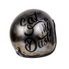70s Seventies Dirties Collection Eat my Dust Jet Helmet Silver ECE M 57-59cm