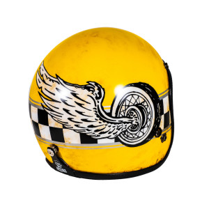 70s Seventies Dirties Collection Speed Master Jet Helmet Yellow ECE XL 60-61cm