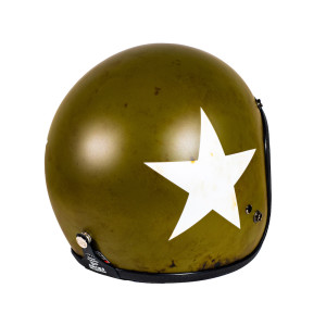 70s Seventies Dirties Collection Nato Green Jet Helmet ECE S1 54-55.5cm