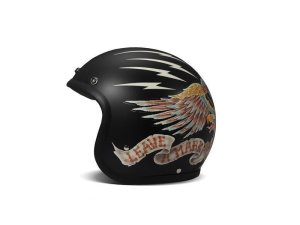 DMD Vintage Eagle Jethelm Helm Motorradhelm ECE 22.05...