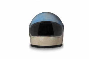 DMD Rocket Artic Carbon Handmade Retro Fullface Helmet...