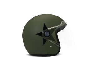 DMD P1 Project One Star Green Demi Jethelmet Open Face Helmet ECE 22.05