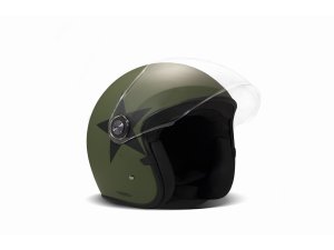 DMD P1 Project One Star Green Demi Jethelmet Open Face Helmet ECE 22.05