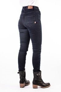 Rokker SALE Rokkertech High Waist Slim Dark Blue Damen Motorradjeans Motorradhose Dunkelblau