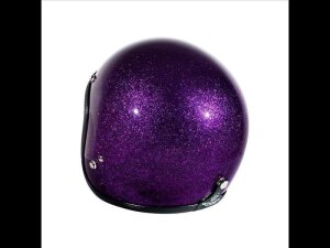 XXL 61,5-63cm 70s Seventies Metalflakes Purple Jethelm ECE 22.06
