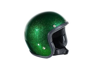 70s Seventies Metalflakes Deep Green Jethelm ECE 22.05