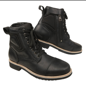 Modeka Motorradstiefel Wolter Vintage Schwarz Stiefel...