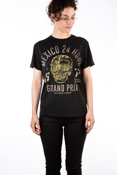 Rokker Mexico Loose Schwarz Damen T-Shirt